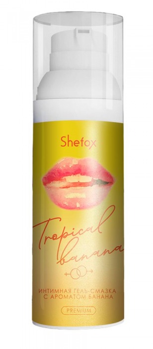 Интимная гель-смазка Shefox Premium «Тропический банан» - 50 мл. - Shefox - купить с доставкой во Владикавказе