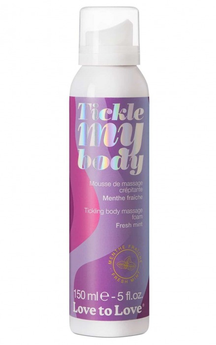 Массажная хрустящая пенка Tickle My Body Fresh Mint с ароматом мяты - 150 мл. - Love to Love - купить с доставкой во Владикавказе