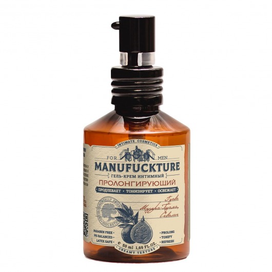 Интимный гель-крем для мужчин с пролонгирующим действием - 50 мл. - MANUFUCKTURE - купить с доставкой во Владикавказе