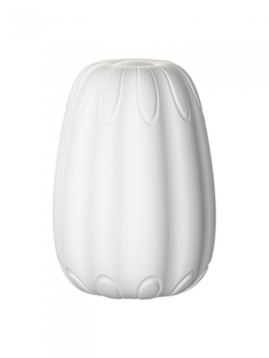 Белый мастурбатор-яйцо Bisedze - LoveStore - во Владикавказе купить с доставкой