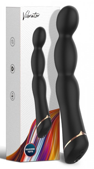 Черный вибратор для G-точки Laband - 21 см. - Boys of Toys
