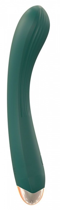 Зеленый вибратор для G-точки - 20 см. - Boys of Toys