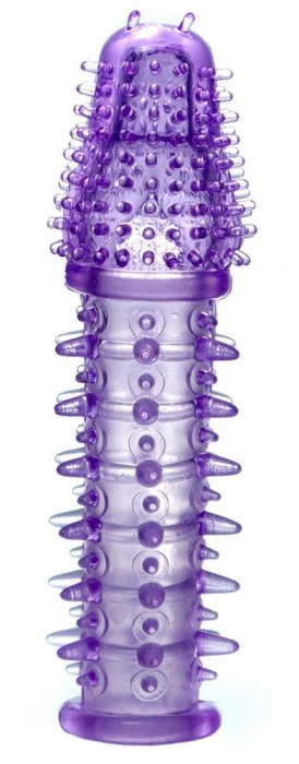 Фиолетовая закрытая насадка на пенис - 13,5 см. - Boys of Toys - во Владикавказе купить с доставкой