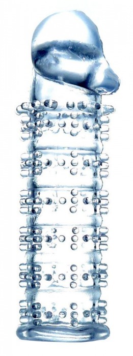 Прозрачная насадка на пенис с рельефом - 12 см. - Boys of Toys - во Владикавказе купить с доставкой