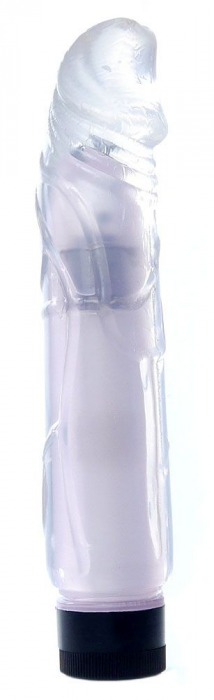 Прозрачный вибратор Juicy Jelly - 22 см. - Boys of Toys