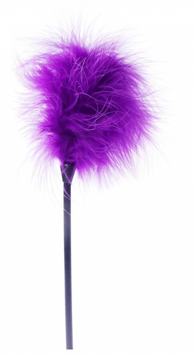 Фиолетовая пуховка для любовных игр - 28 см. - Boys of Toys - купить с доставкой во Владикавказе