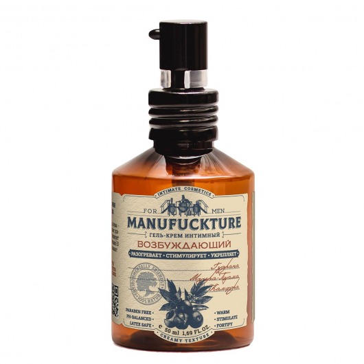 Возбуждающий гель-крем для мужчин - 50 мл. - MANUFUCKTURE - купить с доставкой во Владикавказе
