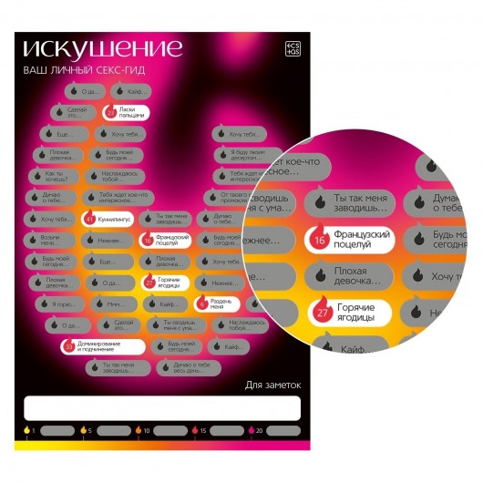 Плакат для пар со скретч-слоем «Секс-гид. Искушение» - Сима-Ленд - купить с доставкой во Владикавказе
