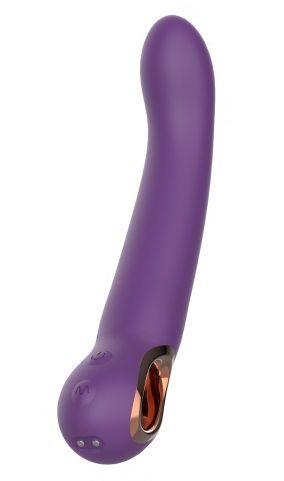 Фиолетовый силиконовый вибратор - 22,1 см. - Secwell
