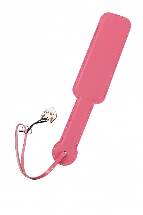 Розовый кожаный пэддл - 37 см. - Pecado - купить с доставкой во Владикавказе