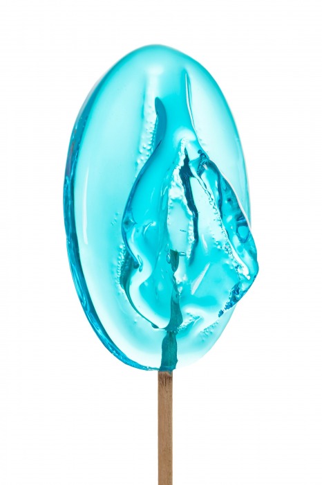 Леденец в форме вагины со вкусом блю кюрасао - 50 гр. - Sosuчki - купить с доставкой во Владикавказе