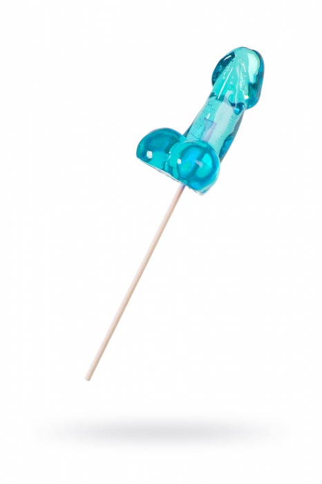 Голубой леденец в форме члена со вкусом блю кюрасао - 80 гр. - Sosuчki - купить с доставкой во Владикавказе