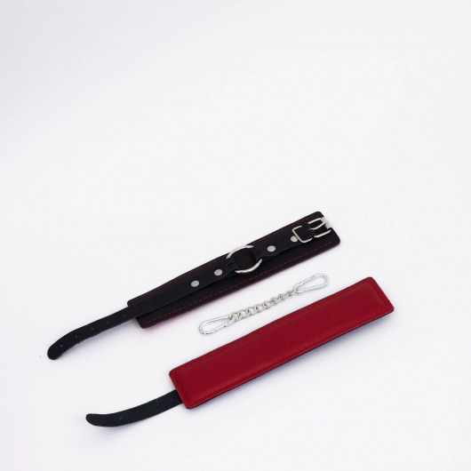 Черно-красные кожаные оковы - Crazy Handmade - купить с доставкой во Владикавказе