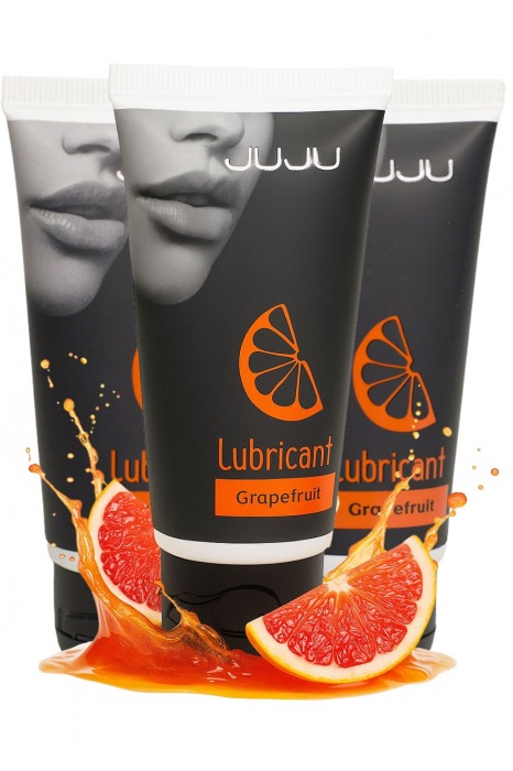 Набор из 3 съедобных лубрикантов JUJU со вкусом грейпфрута - JuJu - купить с доставкой во Владикавказе