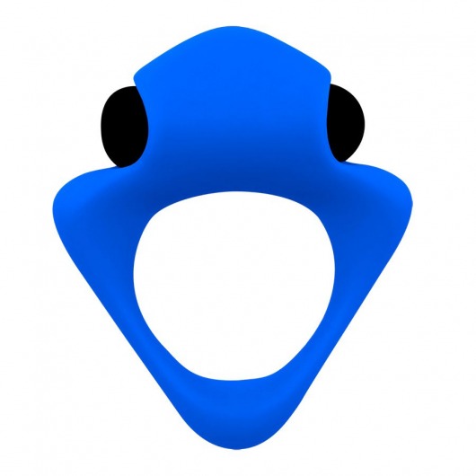 Синее эрекционное кольцо Wooomy Tribeс с вибрацией - Adrien Lastic - во Владикавказе купить с доставкой