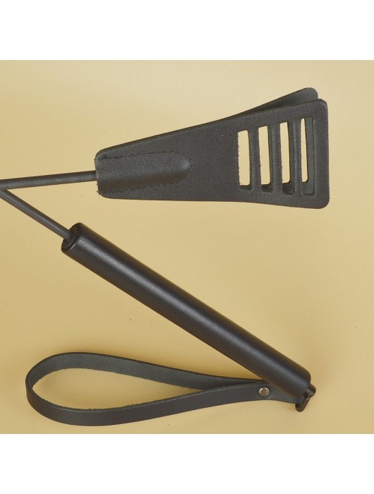 Черный кожаный стек «Сириус» - 60 см. - Sitabella - купить с доставкой во Владикавказе