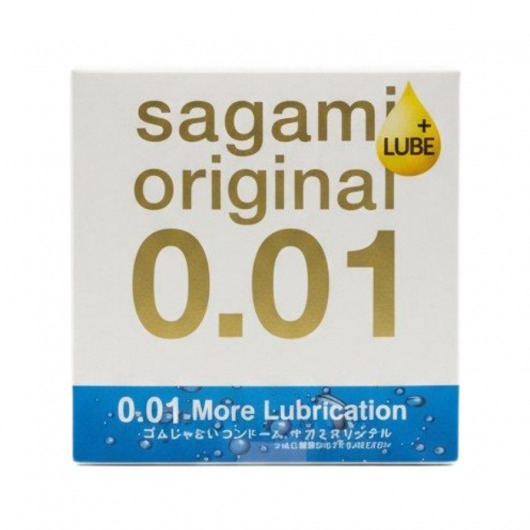 Увлажнённый презерватив Sagami Original 0.01 Extra Lub - 1 шт. - Sagami - купить с доставкой во Владикавказе