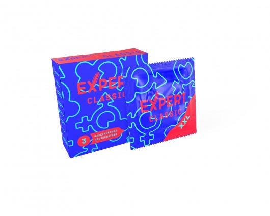 Презервативы увеличенного размера Expert Classic XXL - 3 шт. - Expert - купить с доставкой во Владикавказе