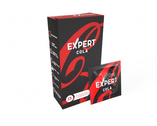 Презервативы с ароматом колы Expert Cola - 15 шт. - Expert - купить с доставкой во Владикавказе