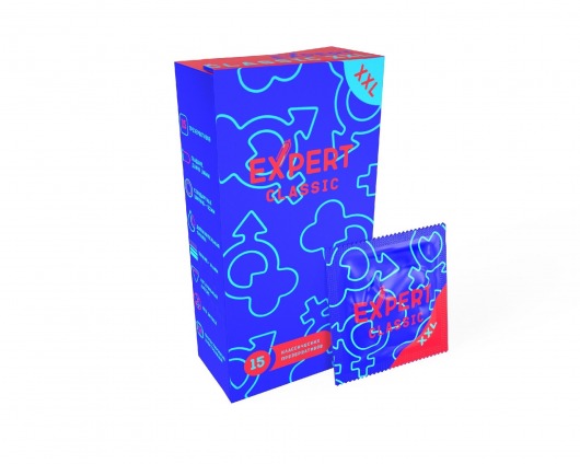 Презервативы увеличенного размера Expert Classic XXL - 15 шт. - Expert - купить с доставкой во Владикавказе