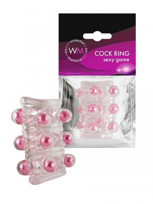 Прозрачная сквозная насадка на пенис с цветными шариками - Erowoman-Eroman - во Владикавказе купить с доставкой