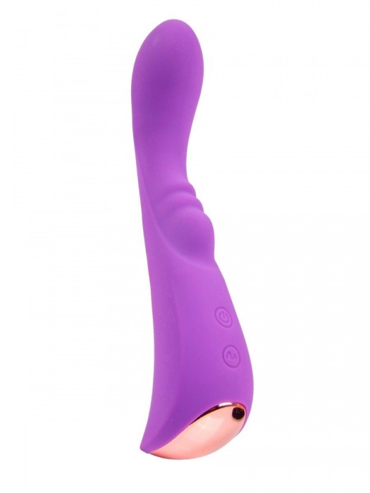 Фиолетовый вибратор для G-стимуляции - 19,1 см. - Erokay