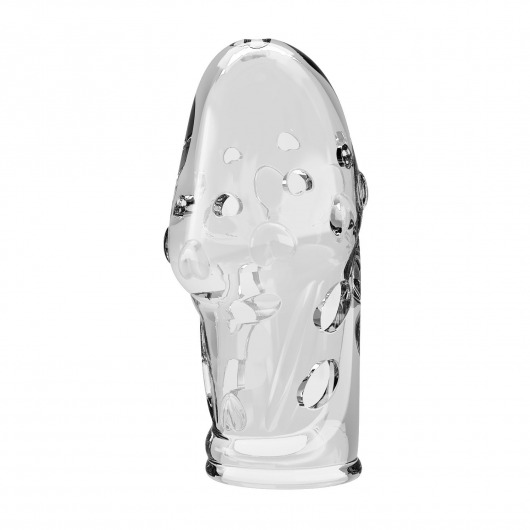 Прозрачная насадка на пенис Booker - 8 см. - Baile - во Владикавказе купить с доставкой