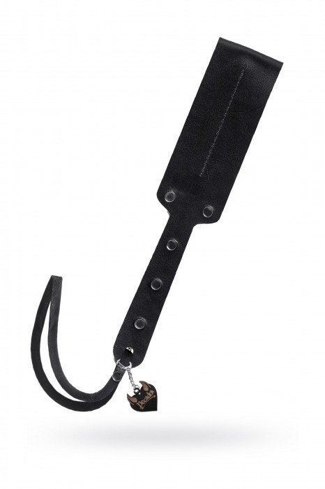 Черный кожаный пэддл - 32 см. - Pecado - купить с доставкой во Владикавказе