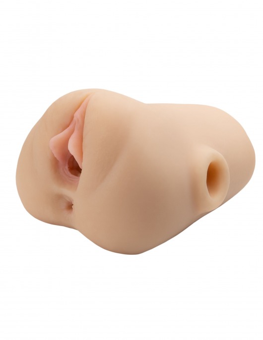 Телесный мастурбатор с вибрацией Double Pounder Vibrating Squeeze Stroker - Pipedream - во Владикавказе купить с доставкой