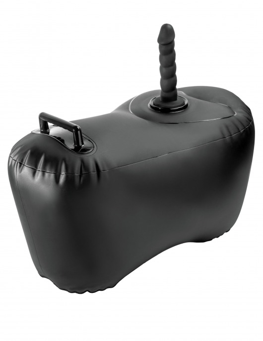 Черное надувное кресло с платформой для фиксации дилдо Body Dock Inflatable Love Seat - Pipedream - купить с доставкой во Владикавказе