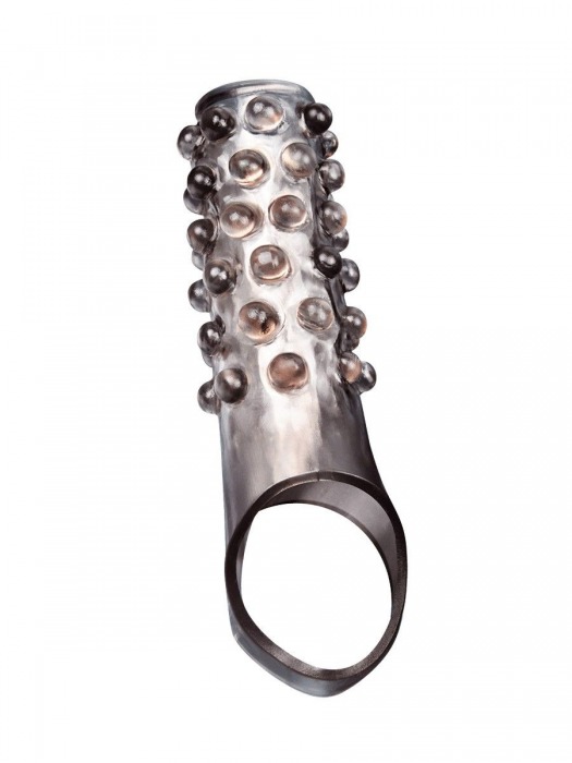 Дымчатая насадка на пенис с выпуклостями - 11 см. - Sex Expert - во Владикавказе купить с доставкой