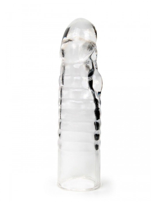 Прозрачная закрытая насадка на член - 15 см. - Sex Expert - во Владикавказе купить с доставкой