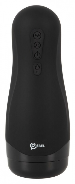 Черный вибромастурбатор с подогревом Masturbator with 3 Functions - Orion - во Владикавказе купить с доставкой
