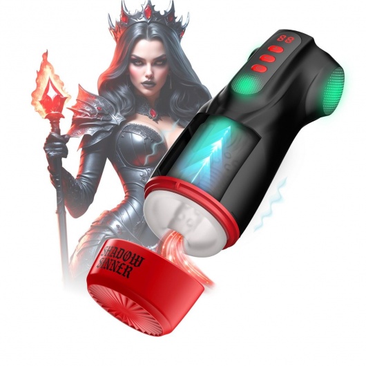 Интерактивный мастурбатор Raven с вакуумом, вибрацией и подсветкой - Shots Media BV - во Владикавказе купить с доставкой