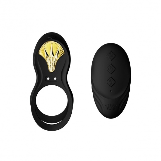 Черное эрекционное виброкольцо Bayek с пультом ДУ - Zalo - во Владикавказе купить с доставкой