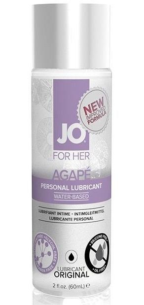 Лубрикант на водной основе для женщин JO AGAPE LUBRICANT ORIGINAL - 60 мл. - System JO - купить с доставкой во Владикавказе
