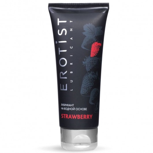 Увлажняющая смазка на водной основе с ароматом клубники Srtawberry - 100 мл. - Erotist Lubricants - купить с доставкой во Владикавказе