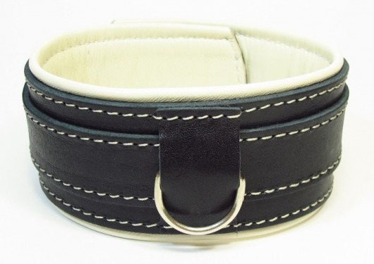 Ошейник со светлым подкладом - БДСМ Арсенал - купить с доставкой во Владикавказе