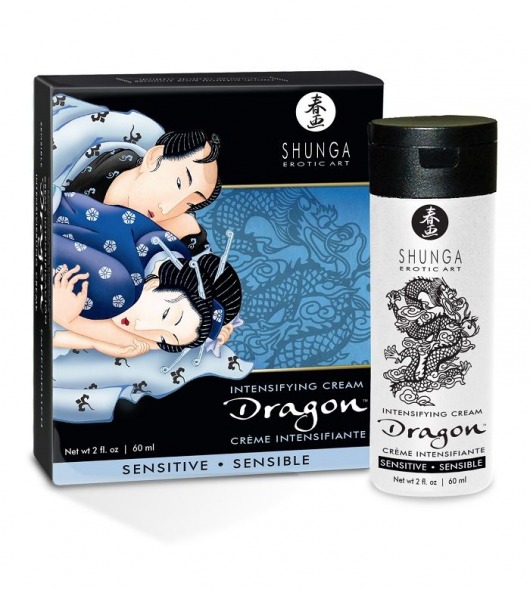 Интимный мужской крем SHUNGA DRAGON SENSITIVE - 60 мл. - Shunga - купить с доставкой во Владикавказе