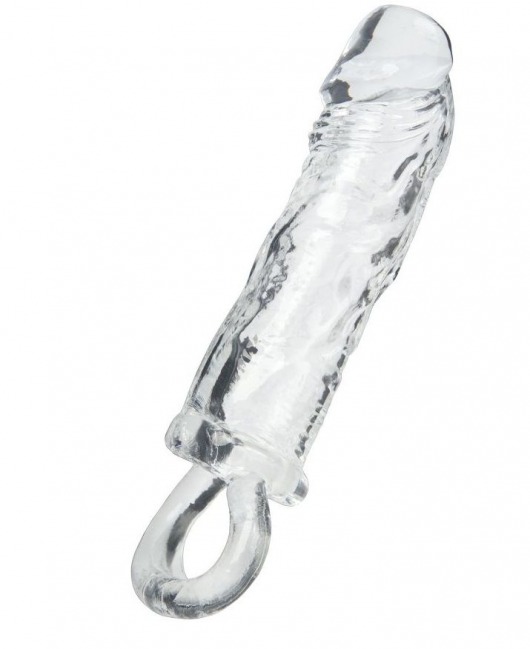 Прозрачная насадка с петлёй для фиксации - 14 см. - ToyFa - во Владикавказе купить с доставкой