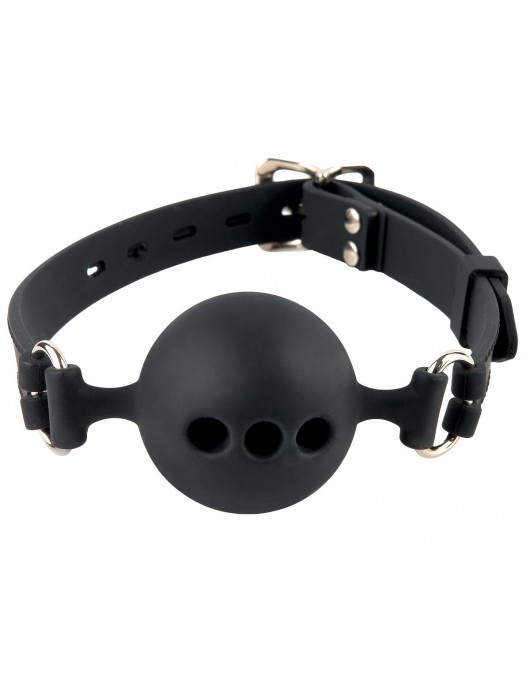 Силиконовый кляп-шар с отверстиями для дыхания Silicone Breathable Ball Gag Small - Pipedream - купить с доставкой во Владикавказе