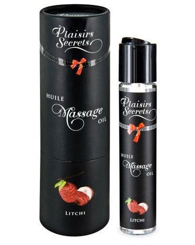Массажное масло с ароматом личи Huile de Massage Gourmande Litchi - 59 мл. - Plaisir Secret - купить с доставкой во Владикавказе