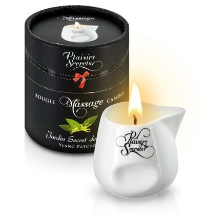 Массажная свеча с ароматом иланг-иланга и пачули Jardin Secret Des Iles Ylang/pat - 80 мл. - Plaisir Secret - купить с доставкой во Владикавказе