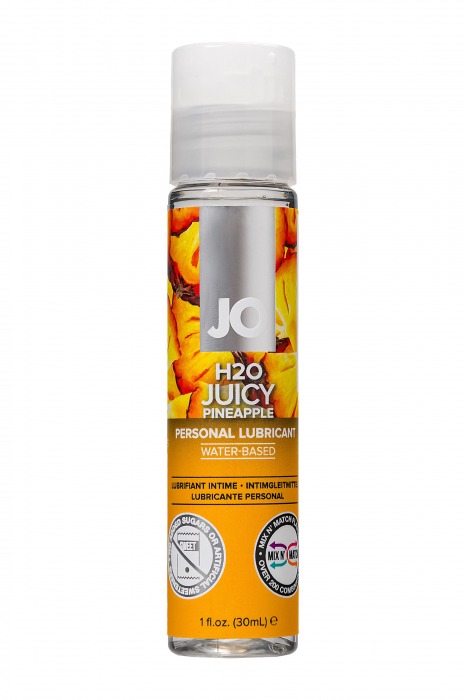 Смазка с ароматом ананаса JO Flavored Juicy Pineapple - 30 мл. - System JO - купить с доставкой во Владикавказе