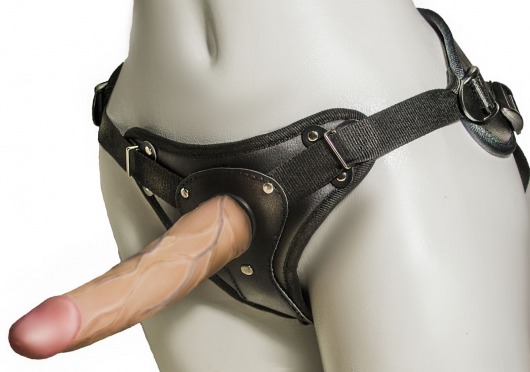 Женский страпон с вагинальной пробкой Woman Strap - 18 см. - LOVETOY (А-Полимер) - купить с доставкой во Владикавказе