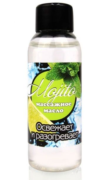 Массажное масло для тела Mojito с ароматом лайма - 50 мл. - Биоритм - купить с доставкой во Владикавказе