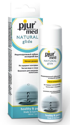 Нейтральный лубрикант на водной основе pjur MED Natural glide - 100 мл. - Pjur - купить с доставкой во Владикавказе