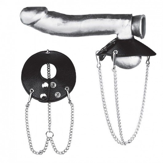 Утяжка-парашют на мошонку 3.5  Parachute Ball Stretcher - BlueLine - купить с доставкой во Владикавказе