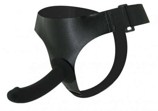 Страпон на эластичных ремнях Ultra Harness Les Dildo - 15 см. - Baile - купить с доставкой во Владикавказе