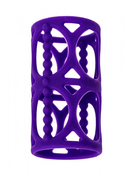 Фиолетовая насадка-сетка на член - A-toys - во Владикавказе купить с доставкой